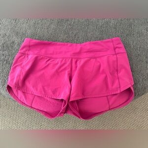 Pink lululemon shorts
